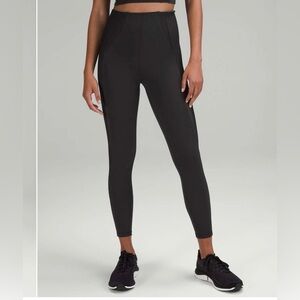 USED Lululemon Mesh Super-High-Rise Tight:Only 1 Hole on mesh side of the leg.